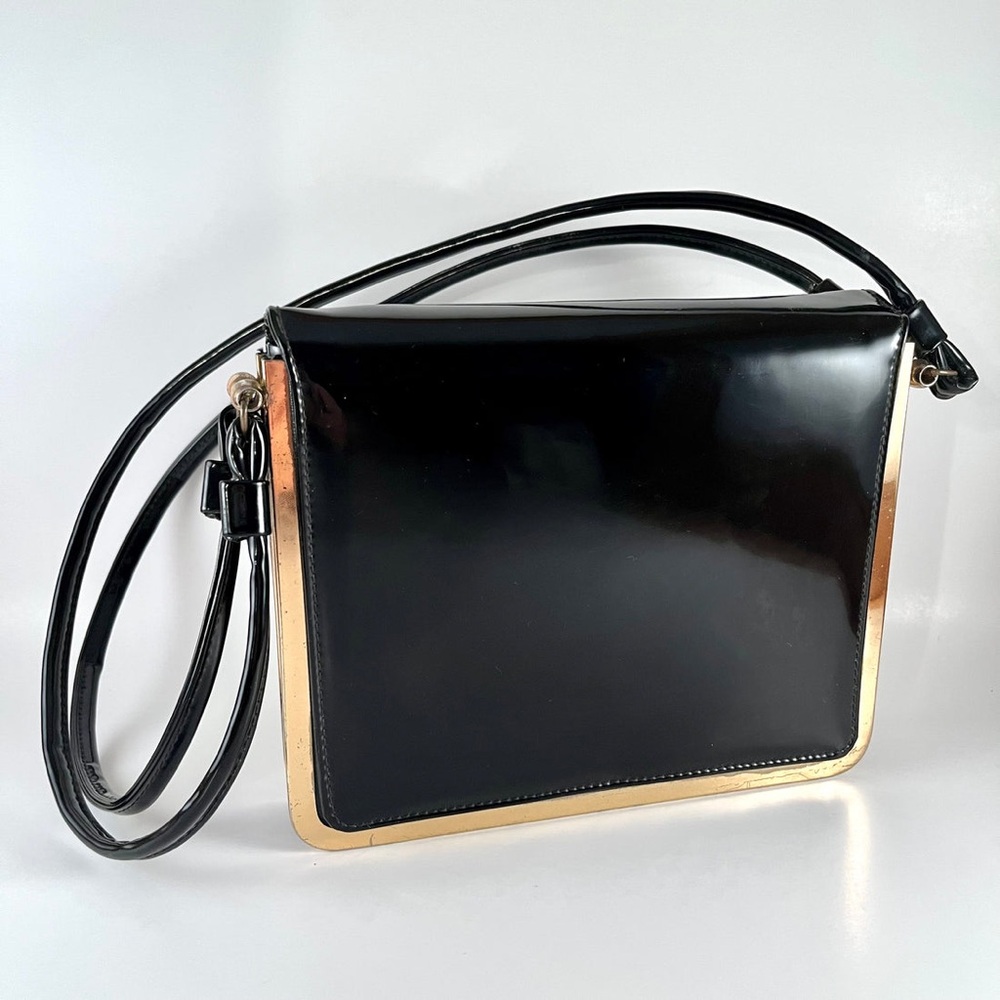 Late 50s/ Early 60s Markay Patent Leather Shoulder Bag Handbag